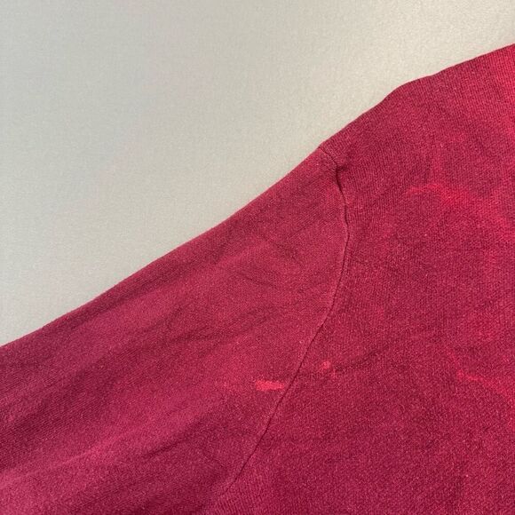 Calvin Klein Red Men’s Knit Sweater Splatter Style Size Large Cotton Blend - Picture 4 of 15